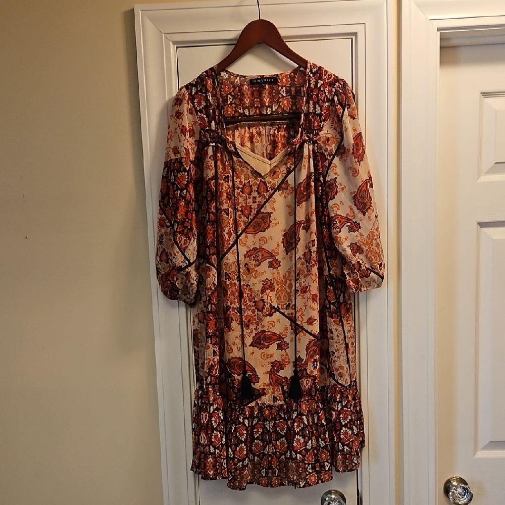 NEVER WORN FIFTH & PARK MIDI HOBO HIPPIE DRRSS